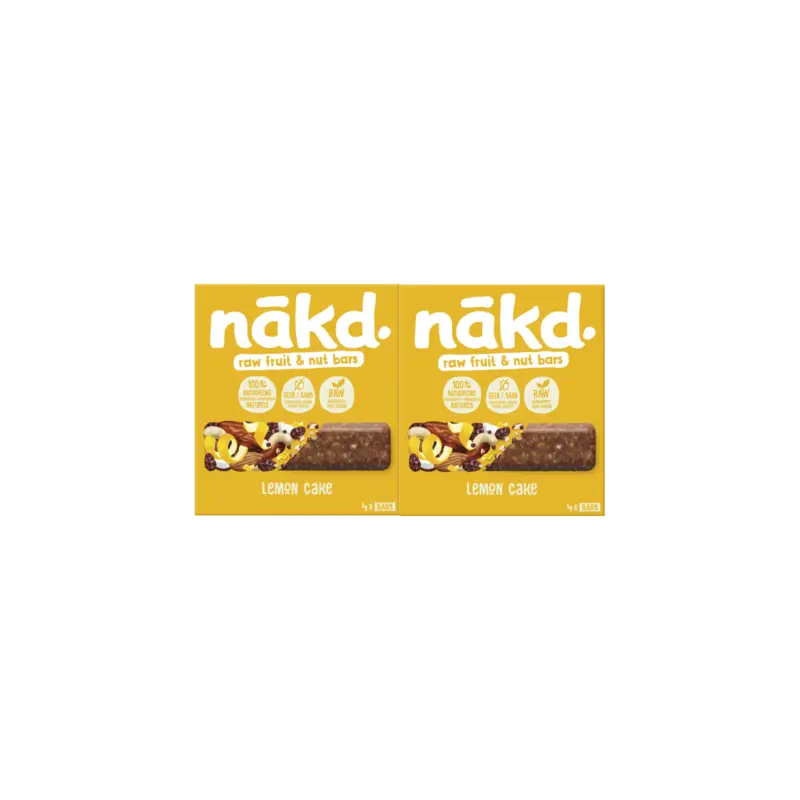 Nakd Lemon cake bars 2-pack