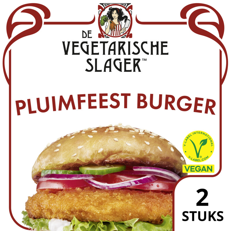 Een afbeelding van Vegetarische Slager Vegan pluimfeestburger