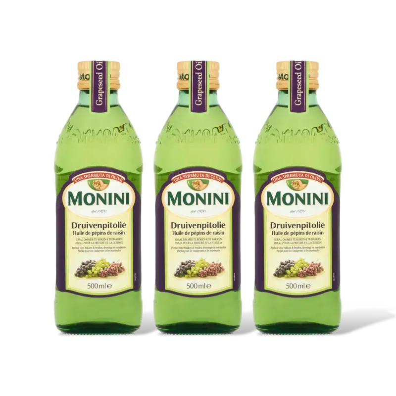 Monini Druivenpitolie 3-pack