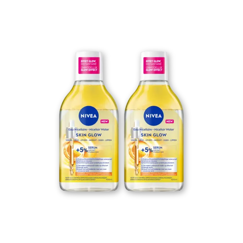 NIVEA Skin glow micellair water 2-pack