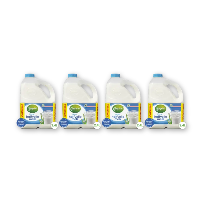 halfvolle melk 2,4L can 4-pack