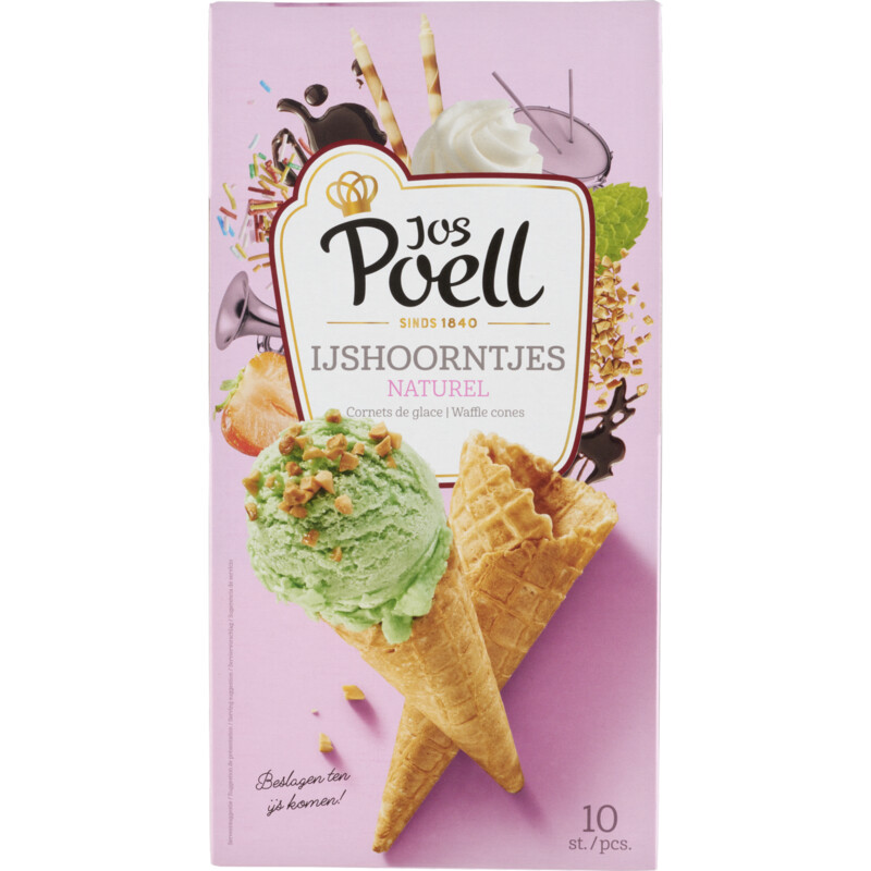 Een afbeelding van Jos Poell IJshoorntjes naturel