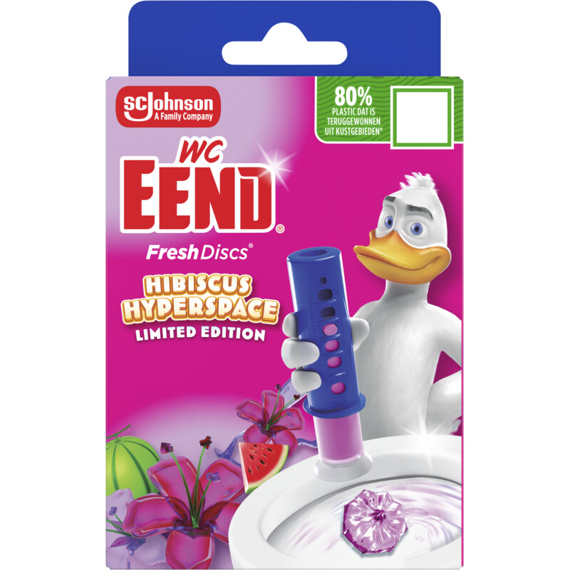 WC-Eend Fresh discs limited edition hibiscus nav