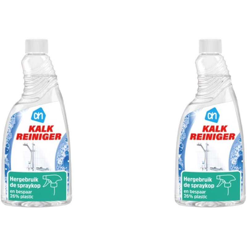 Een afbeelding van AH kalkreiniger spray navul 2-pack