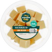 Een afbeelding van AH Zaanlander Kaasblokjes jong belegen 35+