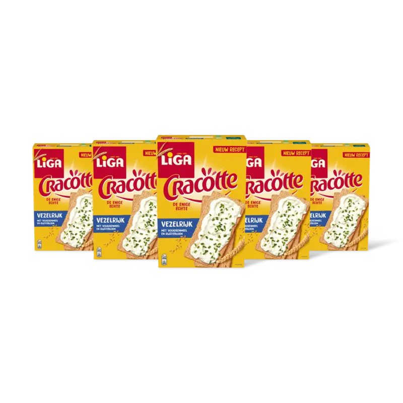 Liga Cracotte vezelrijk 5-pack
