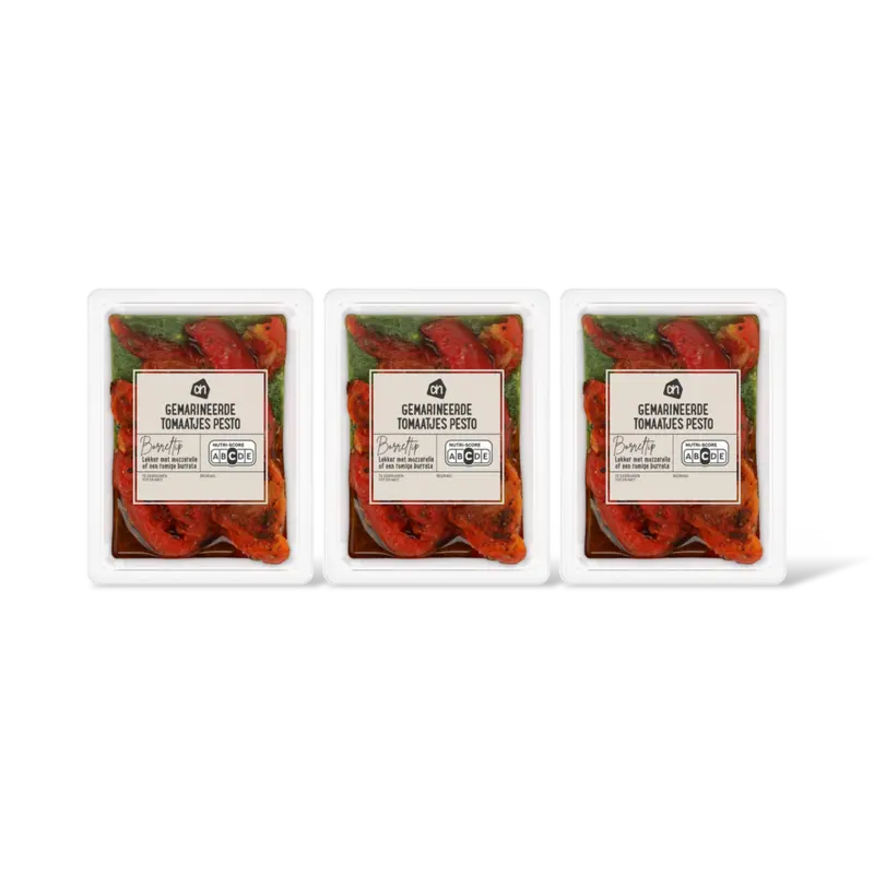 Gemarineerde tomaatjes pesto 3-pack