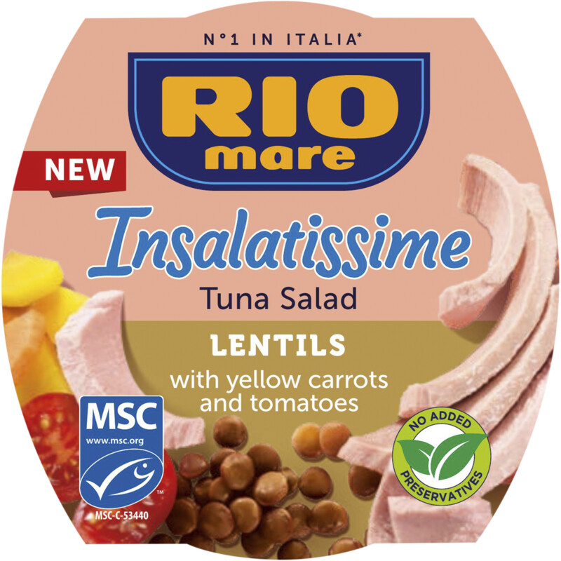 Een afbeelding van Rio Mare Insalatissime tuna salad linzen
