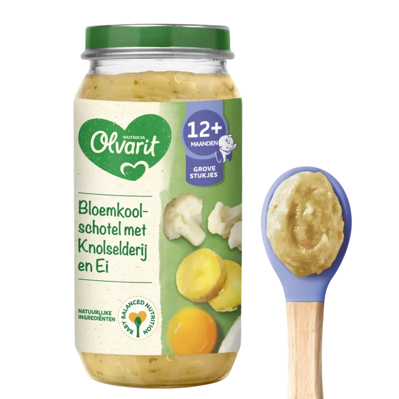 12+ Maanden Bloemkoolschotel Knolselderij Ei