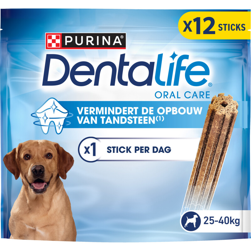 Purina ONE Dentalife maxi pack 12 maxi 25-40 kg bel