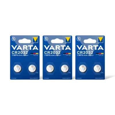 pdp-image-Varta Knoopcelbatterij lithium CR2032 3-pack