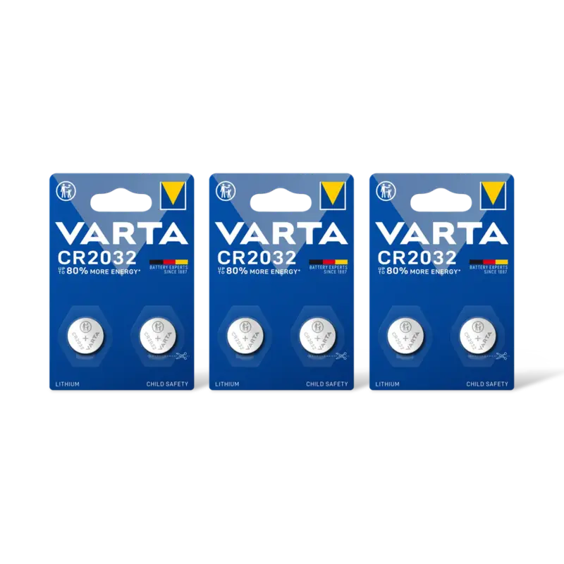 Varta Knoopcelbatterij lithium CR2032 3-pack