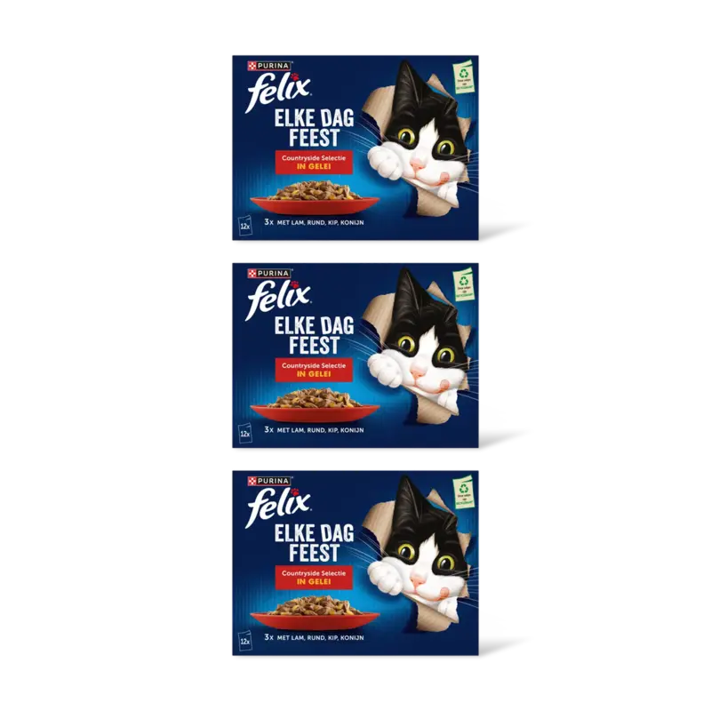 Felix Elke dag feest countryside gelei 3-pack