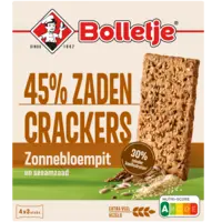 Bolletje 45% zaden crackers zonnebloempit