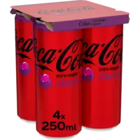 Coca-Cola Zero sugar cherry 4-pack