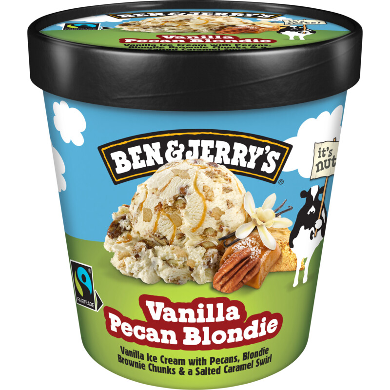 Een afbeelding van Ben & Jerry's Vanilla pecan blondie
