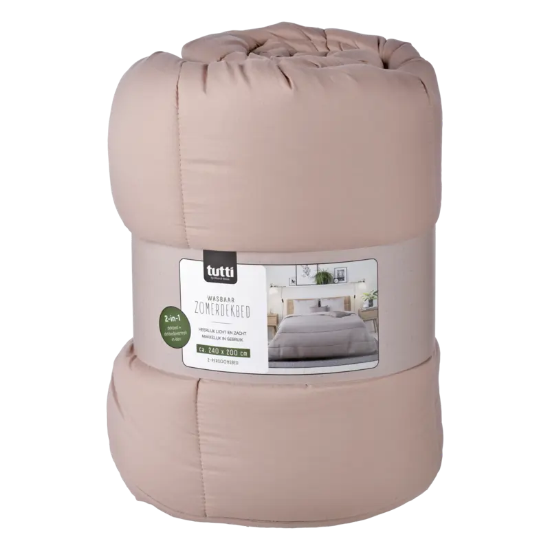 Dekbed taupe-beige 2 persoons