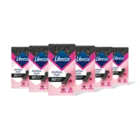 Libresse Dailies black inlegkruisjes 6-pack