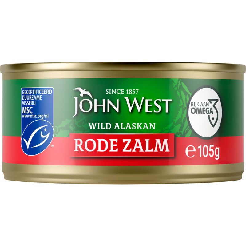 Een afbeelding van John West Wilde rode zalm