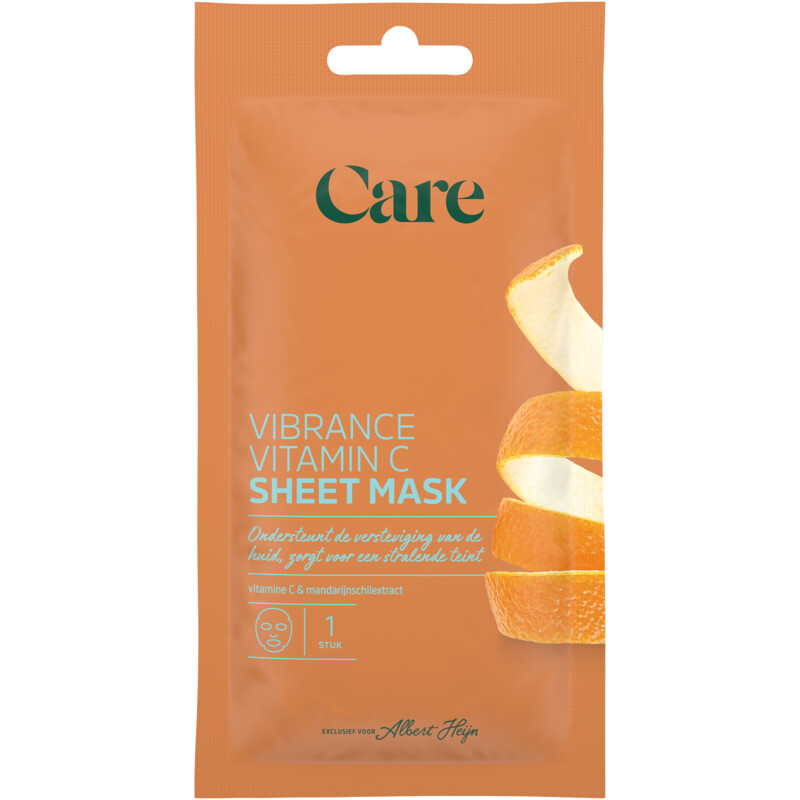 Care Vibrance vitamin C sheet mask