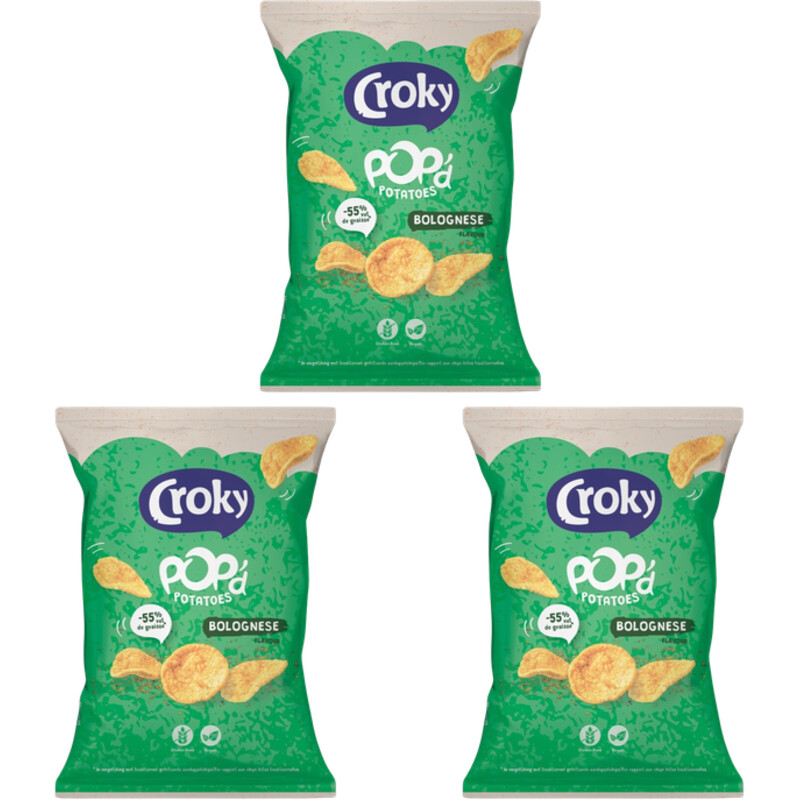 Een afbeelding van Croky Pop'd potatoes bolognese 3-pack