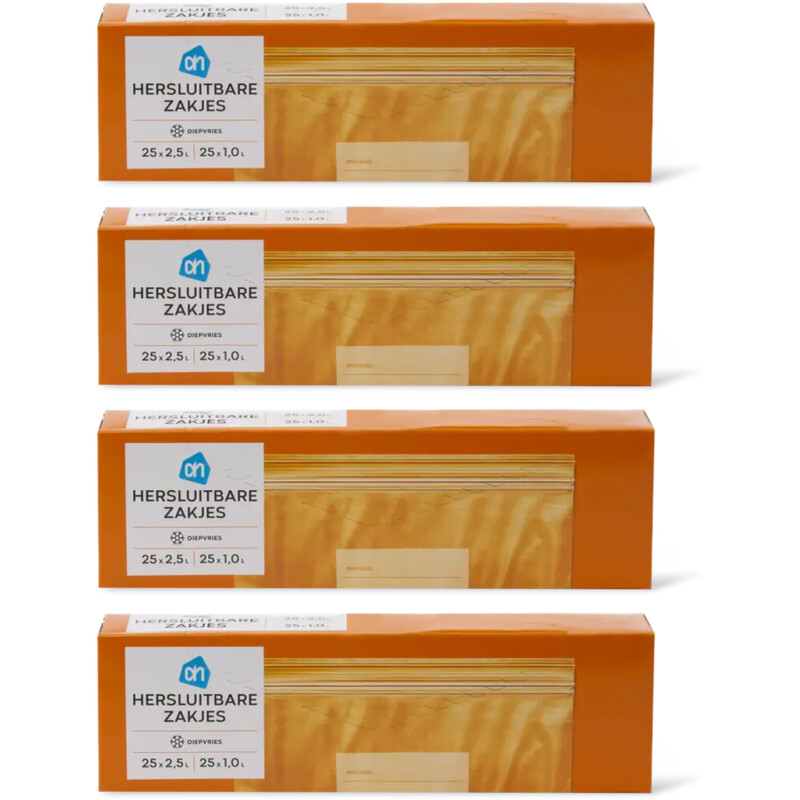 AH Hersluitbare zakjes 4-pack