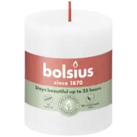 Bolsius Rustieke kaars wit 8cm