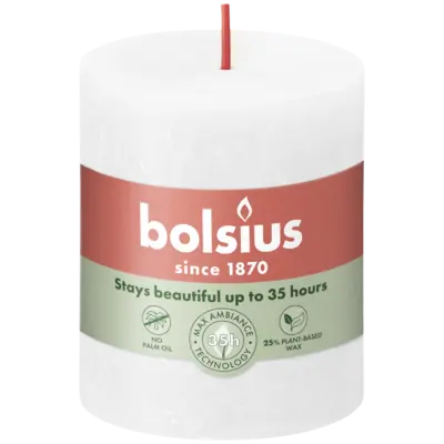 pdp-image-Bolsius Rustieke kaars wit 8cm