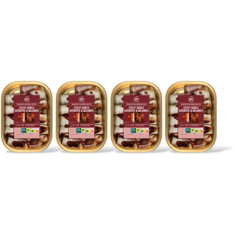 AH Sticky dadels katenspek & balsamico 4-pk