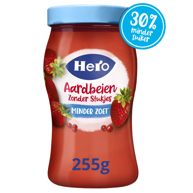 Hero Aardbeien zonder stukjes minder zoet