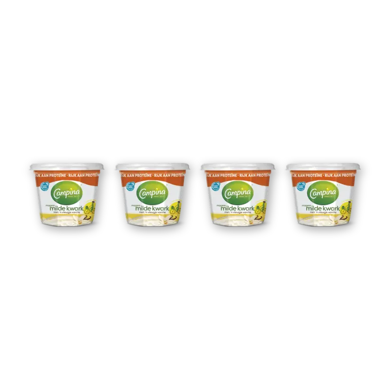 Magere milde kwark vanille 4-pack