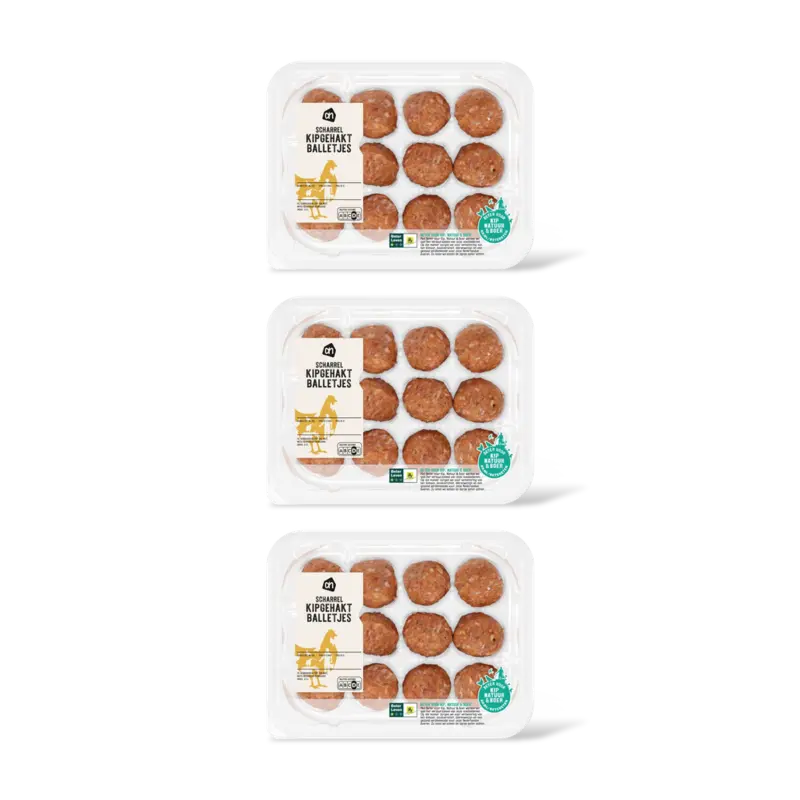 AH Scharrel kipgehaktballetjes 3-pack