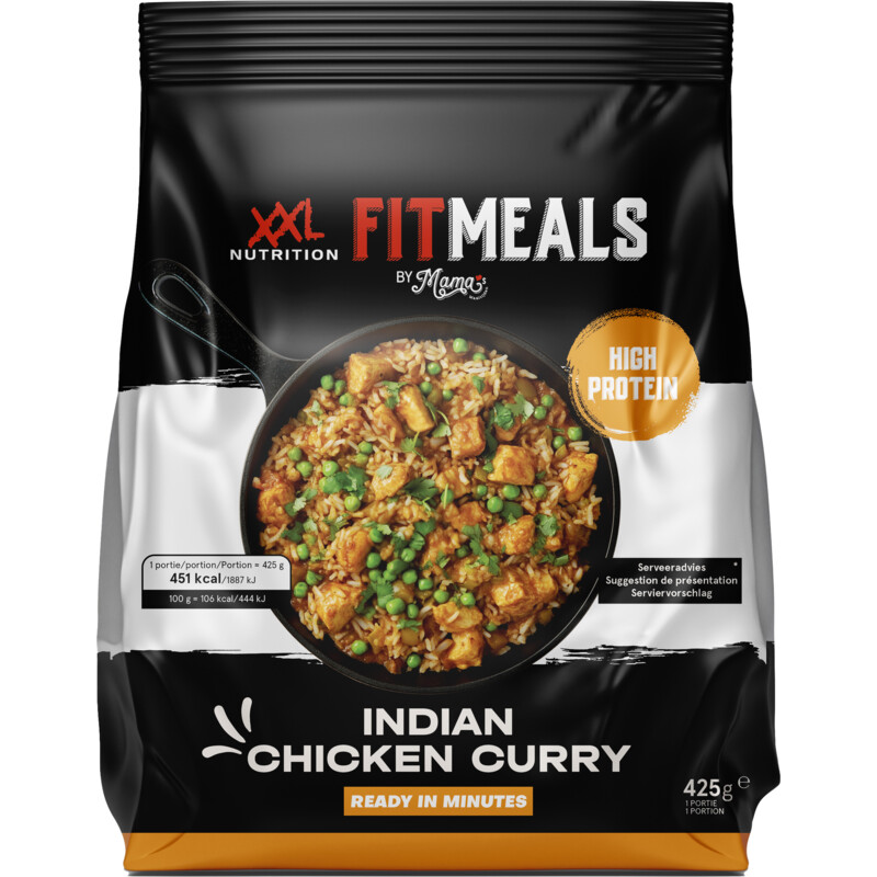 Een afbeelding van Fitmeals XXL nutrition Indian chicken curry