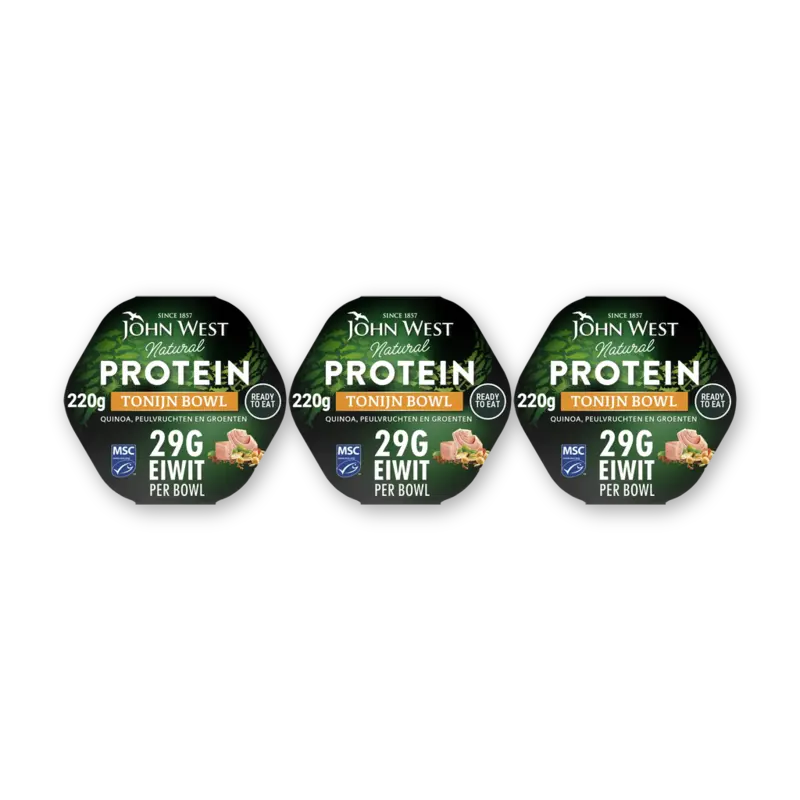 John West Protein tonijn bwl quinoa peulvrucht 3pk