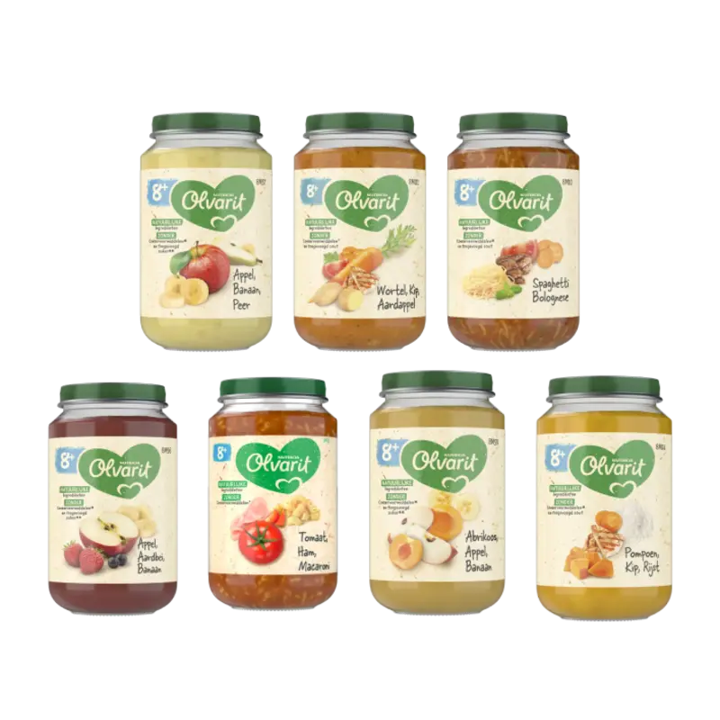 Olvarit Weekmenu groente & fruit 8m+