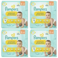 Pampers Premium protection luiers maat 3 4-pack