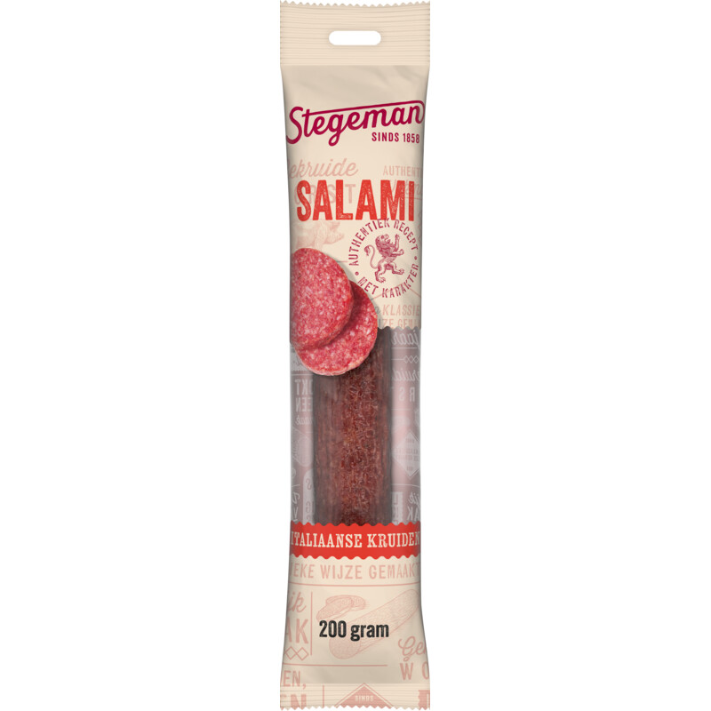 Een afbeelding van Stegeman Salami Italiaanse kruiden