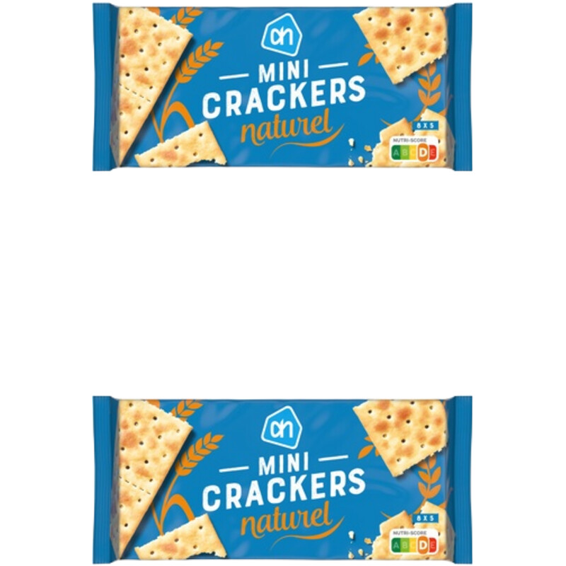 Een afbeelding van AH Mini crackers naturel 2-pack