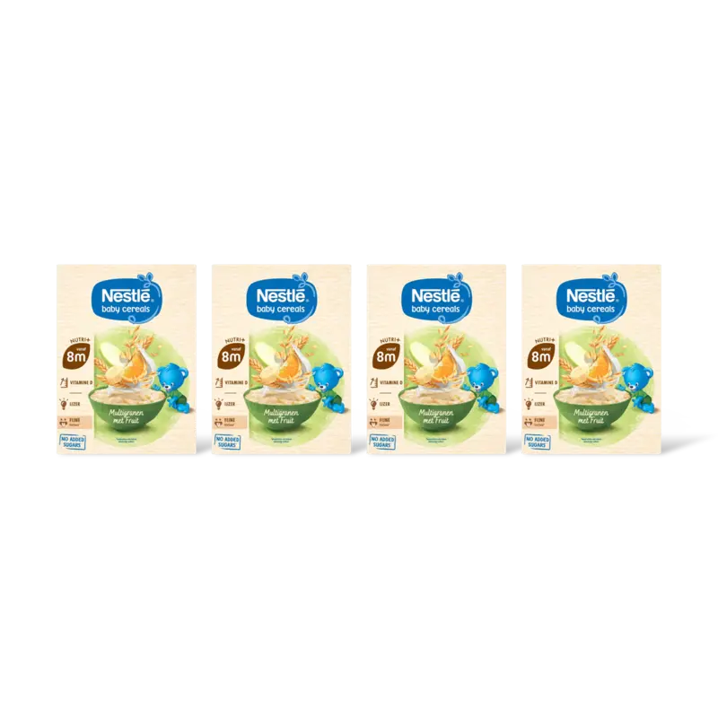 Nestlé Baby cereals multigranen fruit 8m+ 4-pck