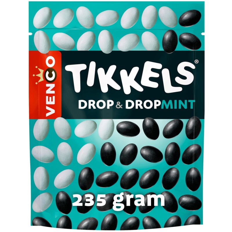 Een afbeelding van Venco Tikkels drop & dropmint