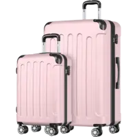 Lifegoods Suitcase set 20/28 - rose gold (jd-2045)