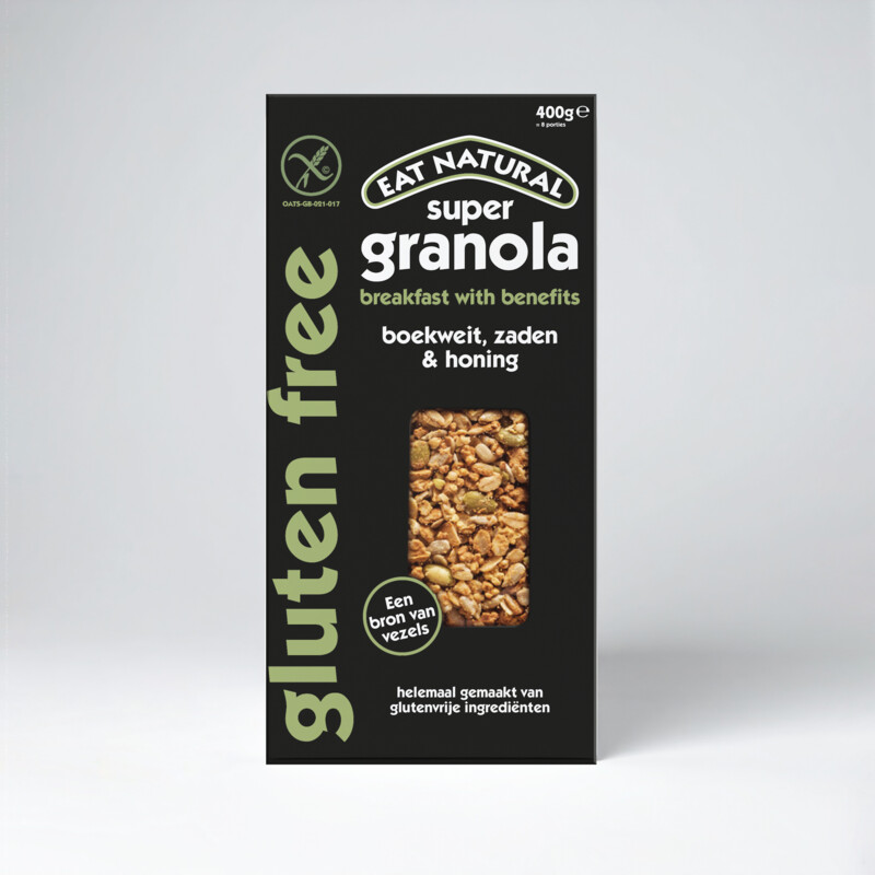 Een afbeelding van Eat Natural Super granola boekweit gluten free