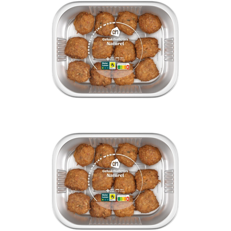 Een afbeelding van AH Gehaktballetjes naturel 2-pack