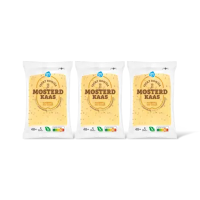pdp-image-AH Licht romige mosterdkaas 48+ plakken 3pk