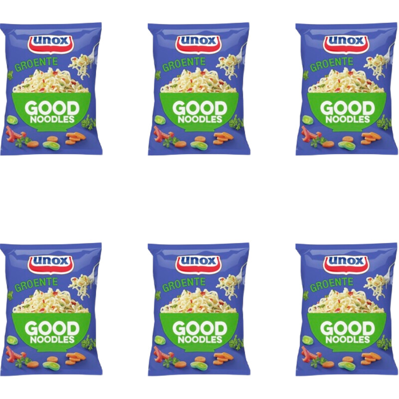 Een afbeelding van Unox Good Noodles Groenten 6-pack