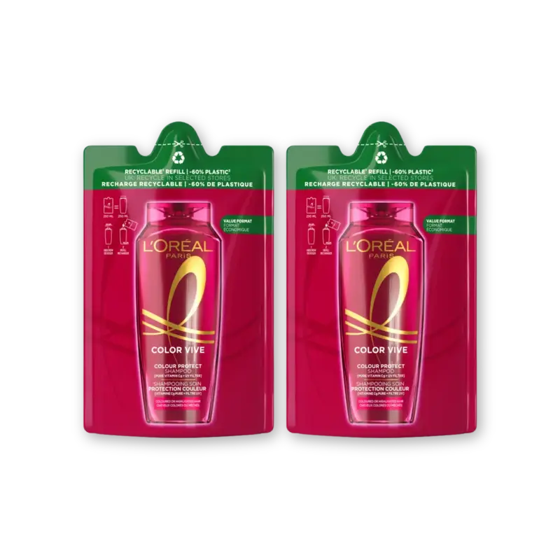 L'Oréal Paris Elvive Color vive shampoo refill 2-pack