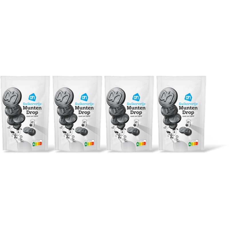 AH Muntendrop suikervrij 4-pack