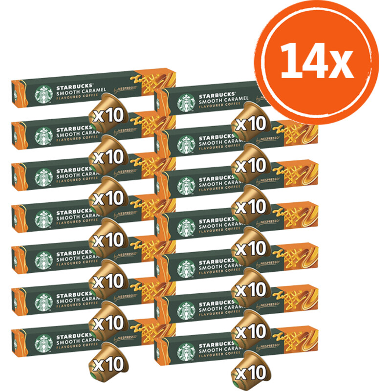 Starbucks Nespresso smooth caramel capsules 14-pck