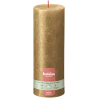 Bolsius Rustieke kaars shimmer goud 19cm