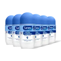 Sanex Derma care+ extra control roller 6-pack